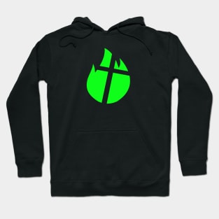 Fire Pit Fellowship (Neon Green) Hoodie